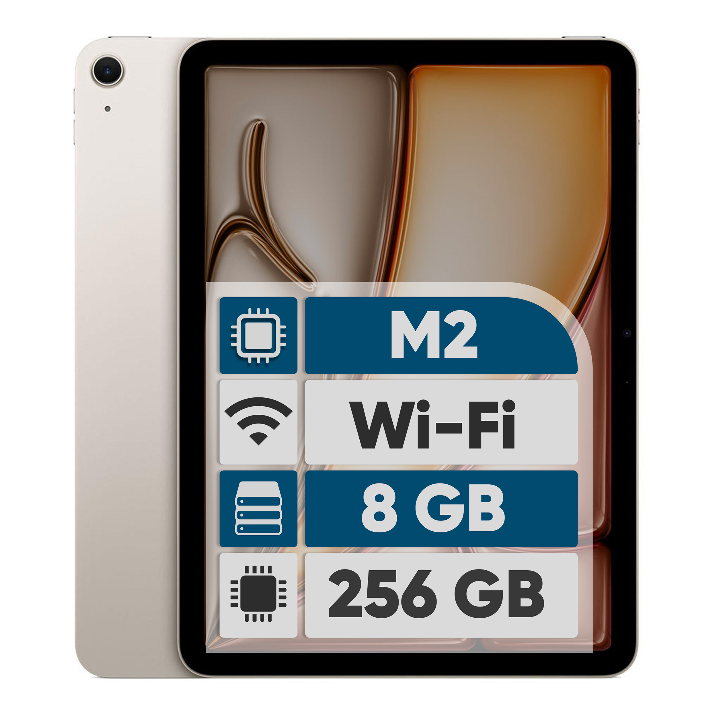 تبلت 11 اینچ اپل مدل iPad Air 2024 M2 Wi-Fi ظرفیت 256 گیگابایت و رم 8 گیگابایت