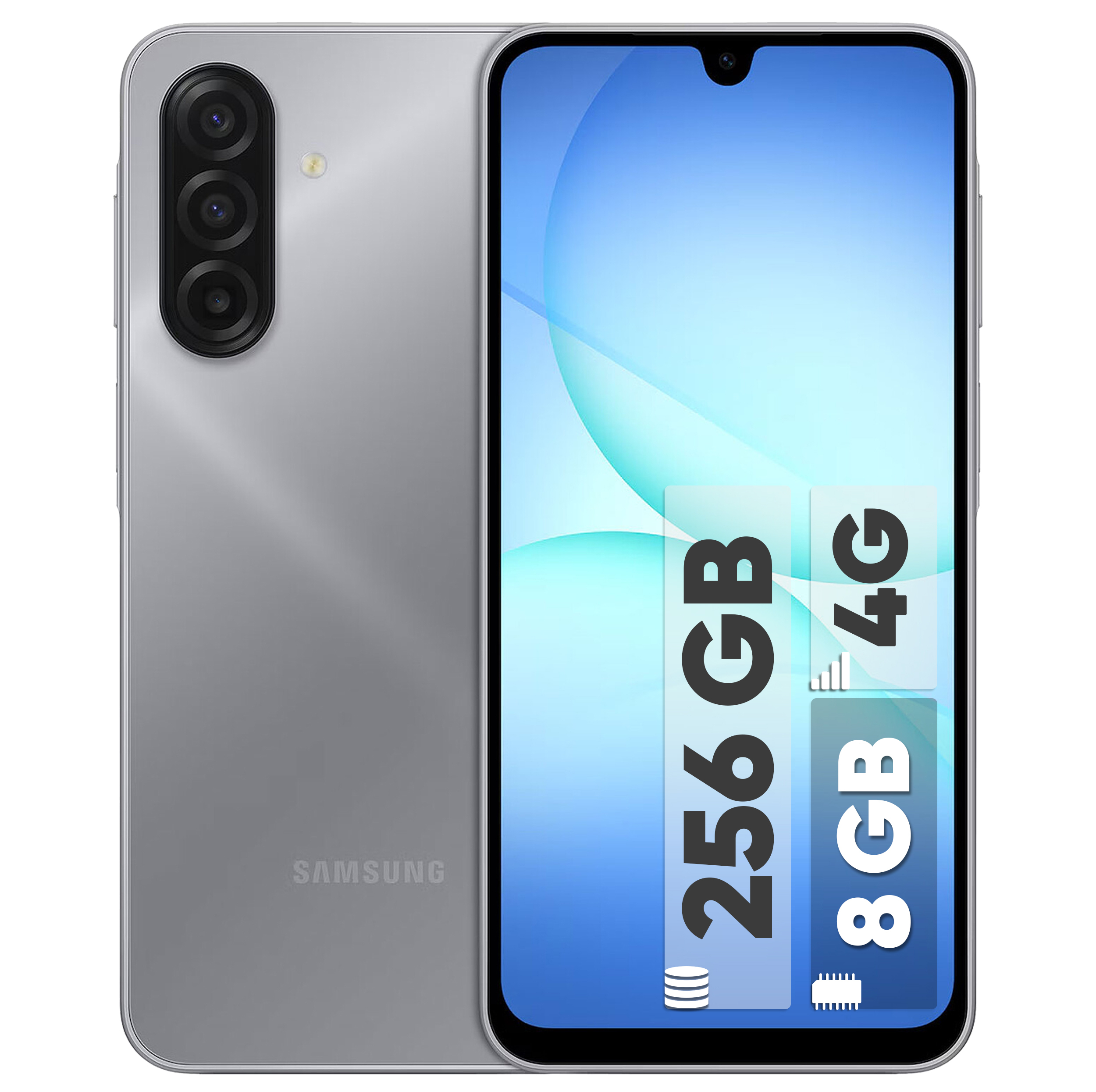 گوشی موبایل سامسونگ مدل Galaxy A17 4G دو سیم کارت ظرفیت 256 گیگابایت و رم 8 گیگابایت - به همراه شارژر 25 وات سامسونگ