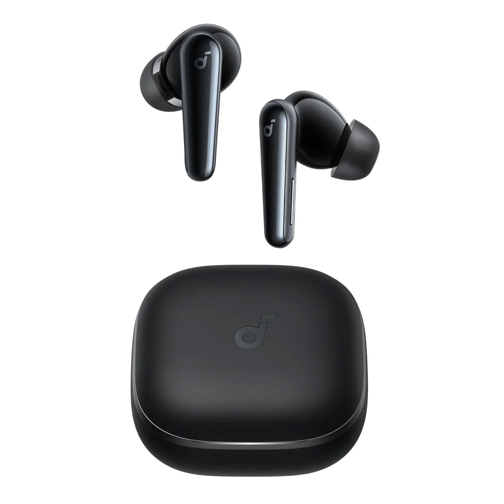 هدفون بلوتوثی انکر مدل Soundcore Liberty 5 با نویز کنسلینگ فعال (ANC)، درگاه شارژ USB Type-C، تا 30 ساعت زمان پخش موسیقی، دارای سنسور نوری داخل گوش و مقاوم در برابر رطوبت و عرق
