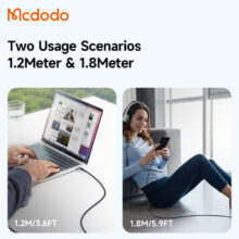 کابل تبدیل لایتنینگ به USB-C مک دودو مدل CA-2850 طول 1.2 متر