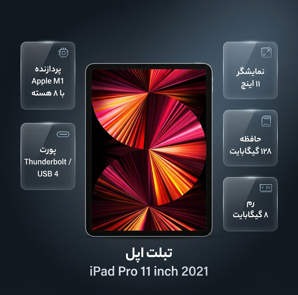 تبلت اپل مدل iPad Pro 11 inch 2021 WiFi ظرفیت 128 گیگابایت