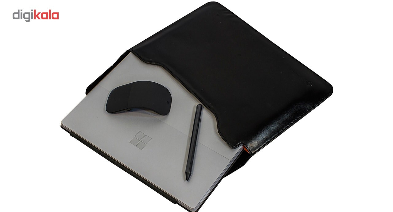 تبلت مایکروسافت مدل Surface Pro 2017 - B به همراه کیبورد و ماوس و قلم 2017 مشکی رنگ و کیف Golden Guard - ظرفیت 128 گیگابایت