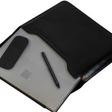 تبلت مایکروسافت مدل Surface Pro 2017 - B به همراه کیبورد و ماوس و قلم 2017 مشکی رنگ و کیف Golden Guard - ظرفیت 128 گیگابایت