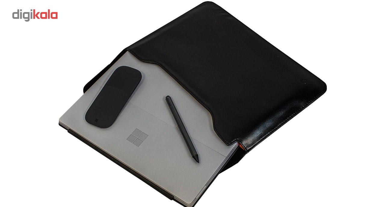 تبلت مایکروسافت مدل Surface Pro 2017 - B به همراه کیبورد و ماوس و قلم 2017 مشکی رنگ و کیف Golden Guard - ظرفیت 128 گیگابایت
