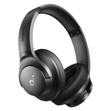 هدفون بلوتوثی انکر مدل Soundcore Q20i با نویز کنسلینگ فعال (ANC)، درگاه شارژ USB Type-C، دارای 2 میکروفون داخلی و 2 میکروفون خارجی، پشتیبانی از صدای Hi-Res از طریق کابل AUX