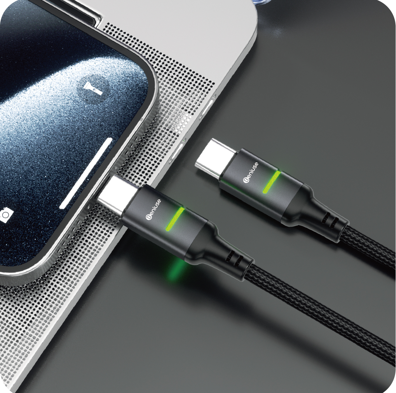 کابل USB-C بنیوس مدل BE-CA08 طول 1متر