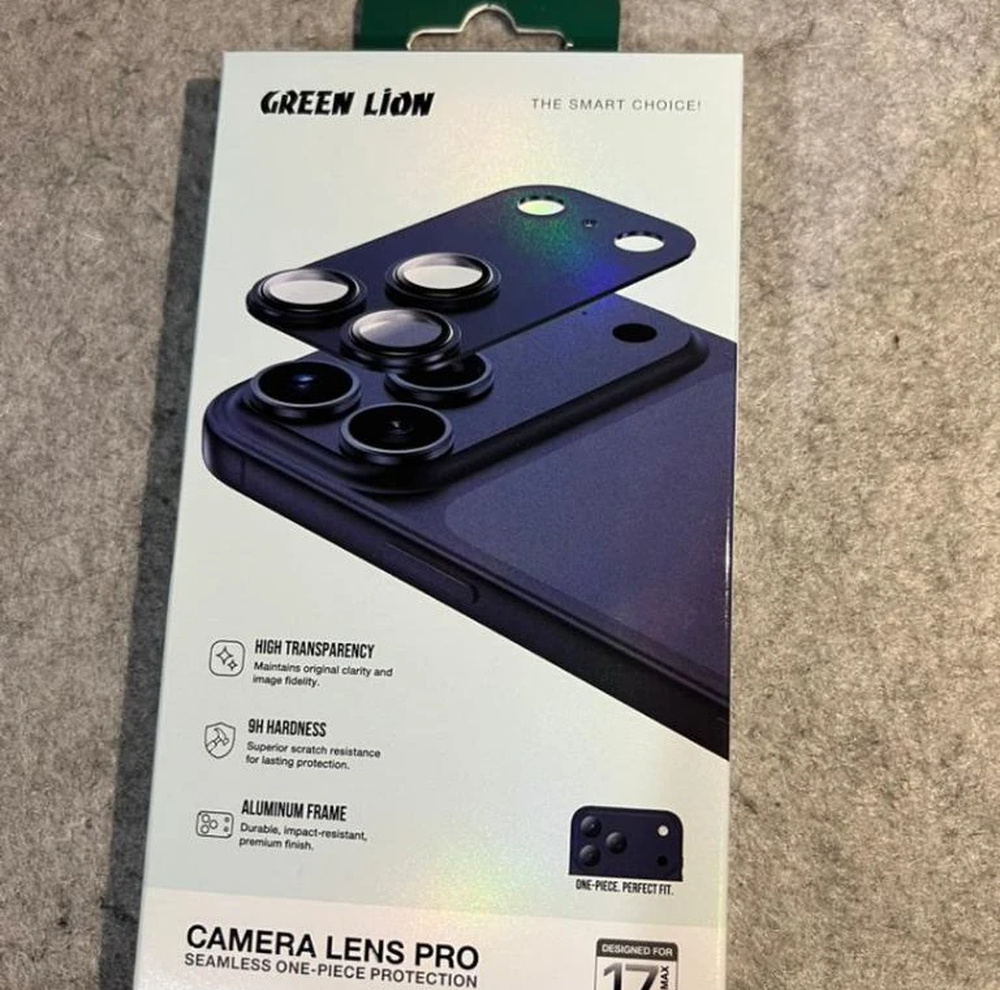 محافظ لنز دوربین فلزی گرین لاین مدل LENS PRO مناسب برای گوشی موبایل اپل iPhone 17 Pro Max