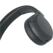 هدفون بلوتوثی سونی مدل WH-CH520 با نویز کنسلینگ فعال (ANC)، درگاه شارژ USB Type-C، دارای پشتیبانی از دستیار صوتی Google Assistant و Siri، طراحی چرخشی برای حمل و نگهداری آسان