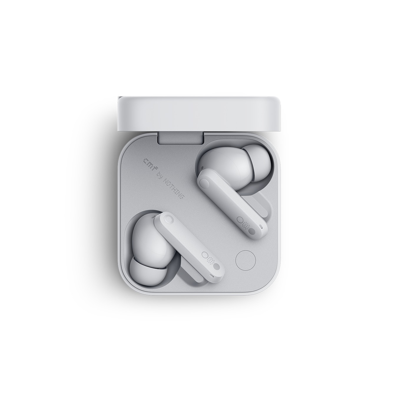هندزفری بلوتوثی ناتینگ مدل CMF Buds Pro 2 با نویز کنسلینگ فعال (ANC)، درگاه شارژ USB Type-C، دارای میکروفون سه‌گانه با قابلیت حذف صدای باد، مقاوم در برابر رطوبت و عرق (IP55)