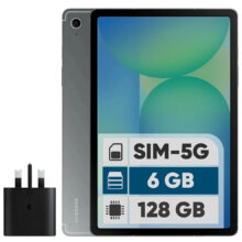 تبلت 10.9 اینچ سامسونگ مدل Galaxy Tab S10 Lite 5G با ظرفیت 128 گیگابایت و رم 6 گیگابایت، قابلیت پشتیبانی از سیم‌ کارت، رزولوشن دوربین اصلی ۸ مگاپیکسل، پشتیبانی از قلم، به همراه شارژر دیواری 25 وات سامسونگ مدل EP-TA800