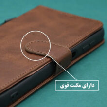 کیف کلاسوری راینو مدل KF-LC مناسب برای گوشی موبایل سامسونگ Galaxy A24 به همراه بند آویز