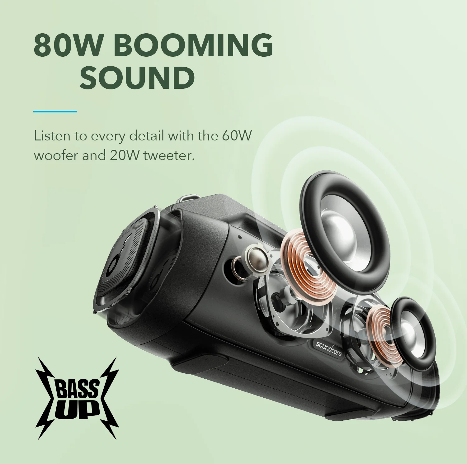 اسپیکر بلوتوثی قابل حمل انکر مدل Motion Boom Plus