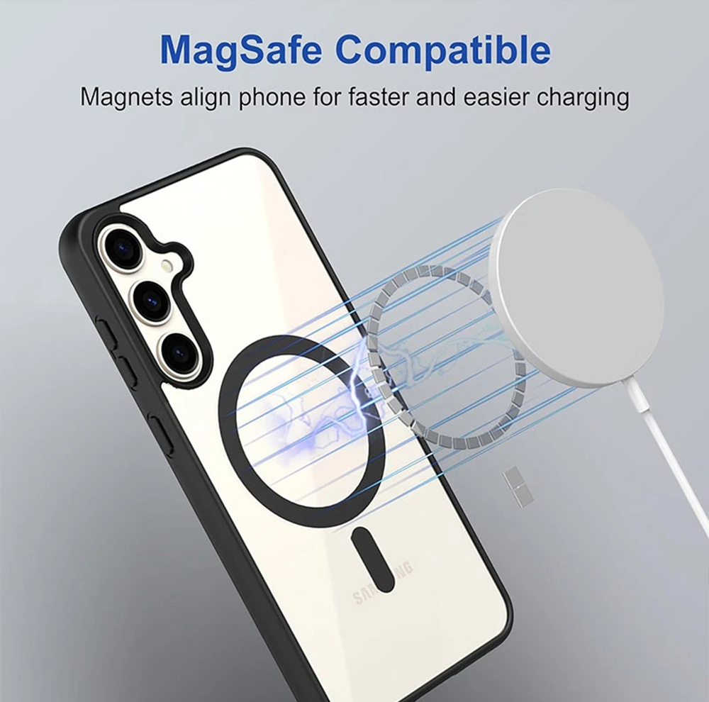 کاور مسیر مدل Silicone Magnetic Magsafe مناسب برای گوشی موبایل سامسونگ Galaxy A55