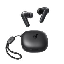 هدفون بلوتوثی انکر مدل SoundCore R50i A3949 بدون قابلیت نویز کنسلینگ، درگاه شارژ USB Type-C، دارای فناوری AI-Enhanced Calls برای کاهش نویز و بهبود مکالمات، مقاوم در برابر رطوبت و عرق