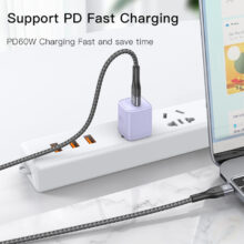 کابل USB-C یسیدو مدل DUAL TYPE-C CA156 60W طول 1 متر