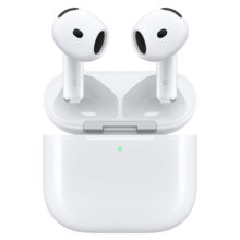 هدفون بلوتوثی اپل مدل AirPods 4 فاقد قابلیت نویز کنسلینگ، درگاه شارژ USB Type-C، شارژ بی سیم، با قابلیت اتصال به چند دستگاه، پشتیبانی از فرمان لمسی، نشانگر LED، پشتیبانی از دستیار صوتی، مقاوم در برابر آب