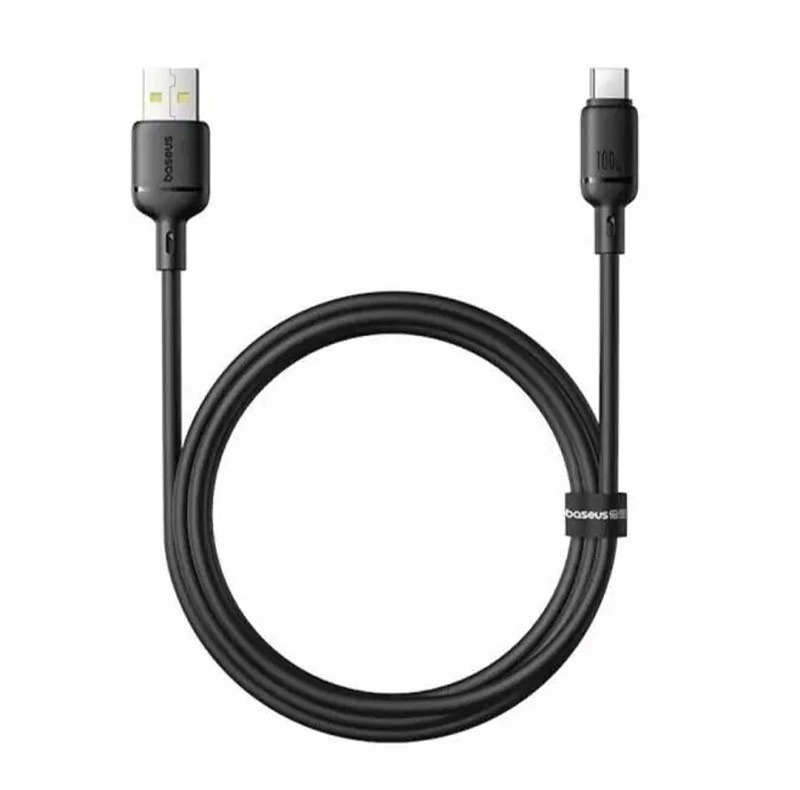 کابل تبدیل USB به USB-C بیسوس مدل Silky Series طول 1 متر