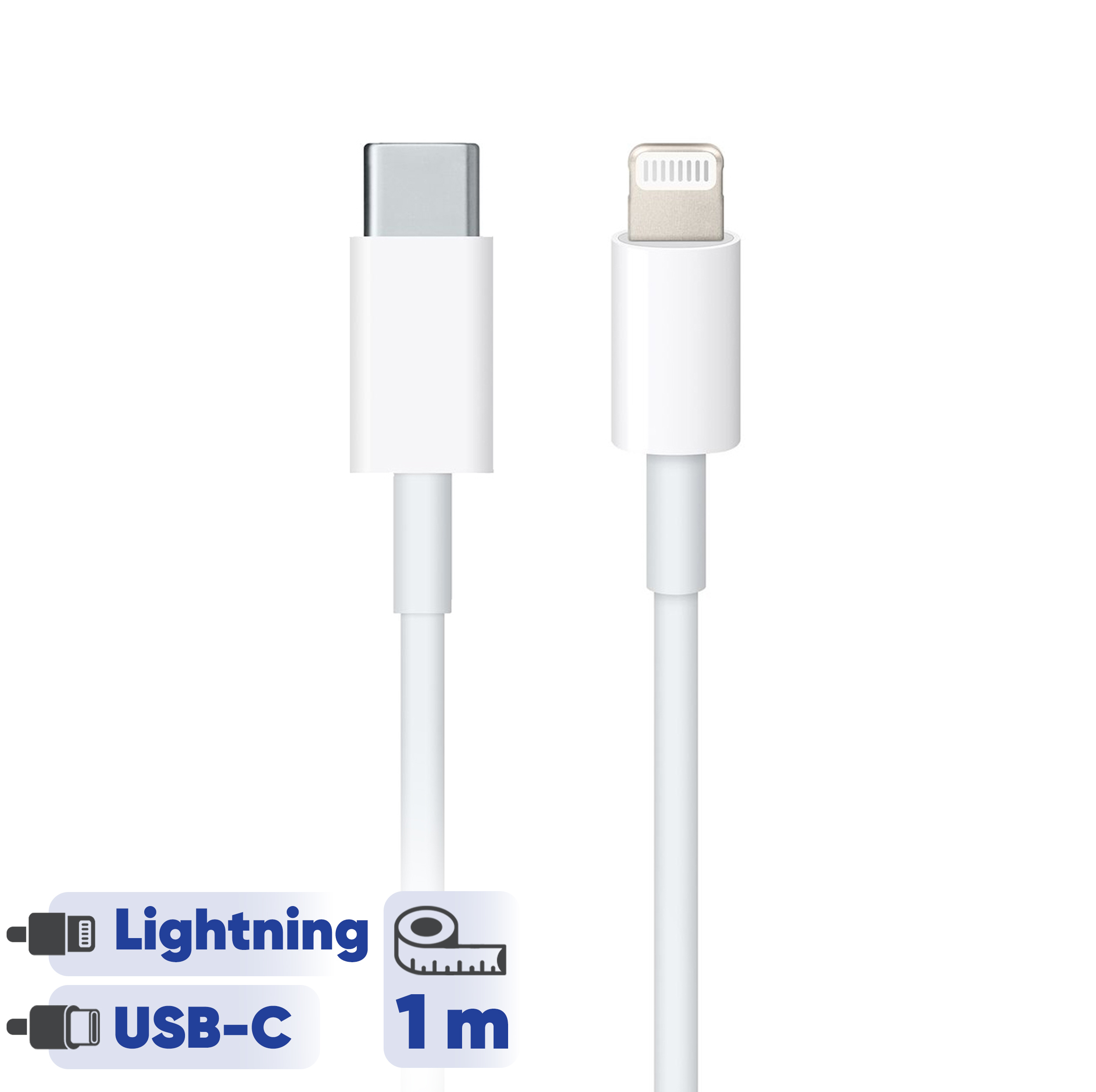 کابل تبدیل USB-C به لایتنینگ اپل طول 1 متر