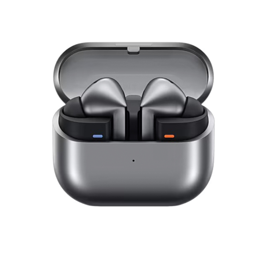 هدفون بلوتوثی سامسونگ مدل Galaxy Buds3 Pro دارای نویز کنسلینگ فعال (ANC)، درگاه شارژ USB Type-C، شارژ بی سیم، با قابلیت اتصال به چند دستگاه، پشتیبانی از فرمان لمسی، پشتیبانی از دستیار صوتی، مقاوم در برابر آب