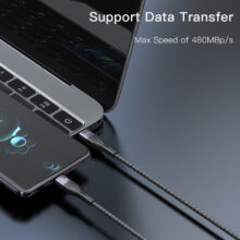 کابل USB-C یسیدو مدل DUAL TYPE-C CA156 60W طول 1 متر