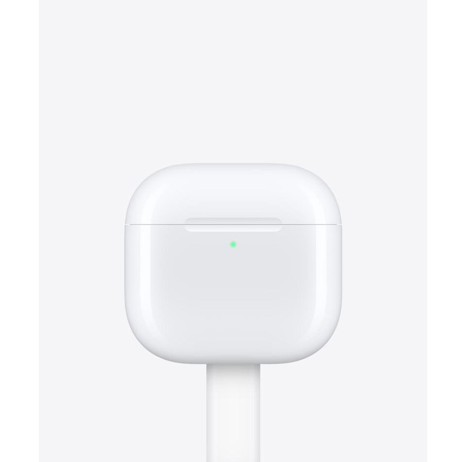 هدفون بلوتوثی اپل مدل AirPods 4 دارای نویز کنسلینگ، درگاه شارژ USB-Type-C و شارژ بی سیم، با قابلیت اتصال به چند دستگاه، پشتیبانی از فرمان لمسی و دستیار صوتی، نشانگر LED، مقاوم در برابر پاشش آب و گرد و غبار