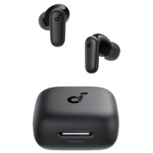 هدفون بلوتوثی انکر مدل Soundcore P30i با نویز کنسلینگ فعال (ANC)، درگاه شارژ USB Type-C، دارای 4 میکروفون با فناوری هوش مصنوعی، مجهز به دکمه لمسی و نشانگر LED مقاوم در برابر رطوبت و گردوغبار