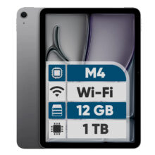 تبلت 11 اینچ اپل مدل iPad Air 2026 M4 Wi-Fi ظرفیت 1 ترابایت و رم 12 گیگابایت، رزولوشن دوربین اصلی ۱۲ مگاپیکسل، پشتیبانی از قلم و کیبورد