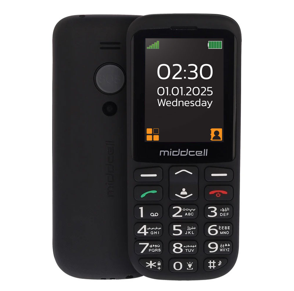 گوشی موبایل میدسل مدل M230 دو سیم کارت ظرفیت 32 مگابایت و رم 32 مگابایت - به همراه هدیه سیم‌کارت آرین تل با 230 دقیقه مکالمه و 230 عدد پیامک رایگان