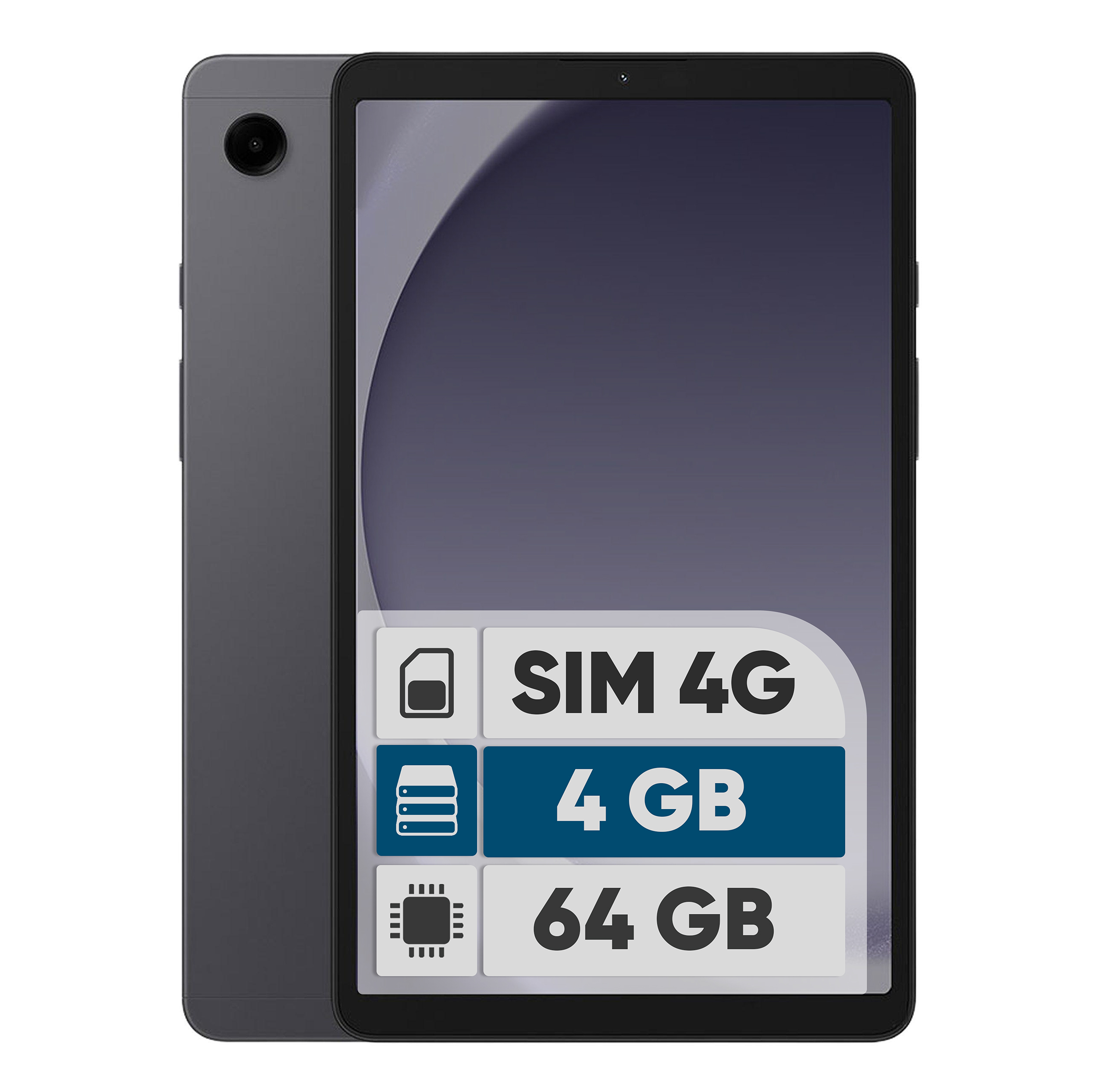 تبلت ۸.۷ اینچ سامسونگ مدل Galaxy Tab A9-4G ظرفیت 64 گیگابایت و رم 4 گیگابایت