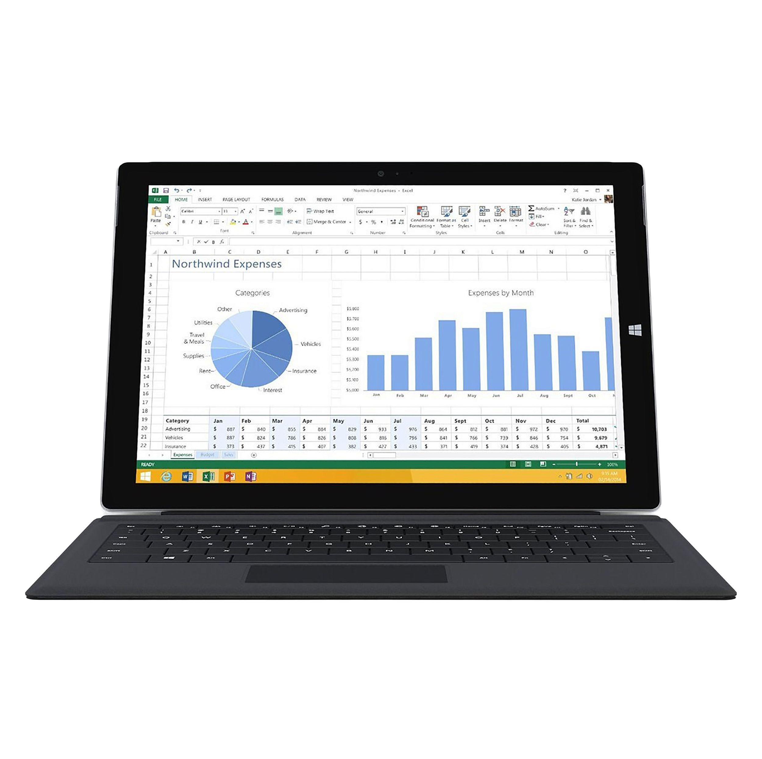 تبلت مایکروسافت مدل Surface Pro 3 - A به همراه کیبورد ظرفیت 64 گیگابایت