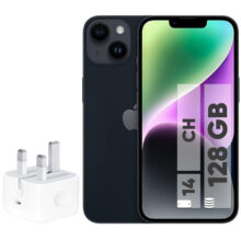 گوشی موبایل اپل مدل iPhone 14 CH دو سیم کارت ظرفیت 128 گیگابایت و رم 6 گیگابایت - به همراه شارژر 20 وات اپل