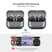 کاور سامورایی مدل Quad-21 مناسب برای کیس هدفون سامسونگ Galaxy Buds 3 Pro / Buds 3