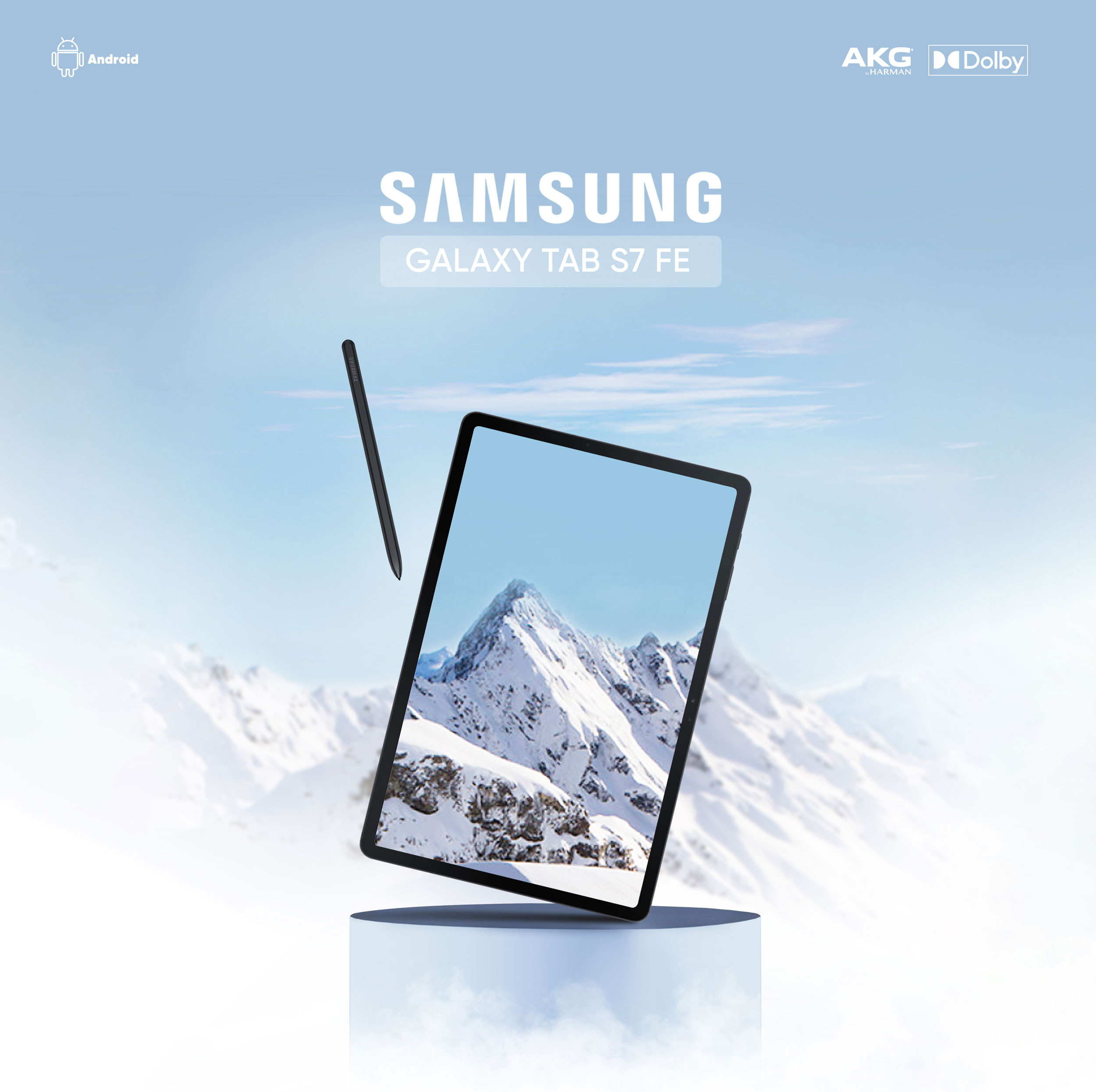 تبلت سامسونگ مدل Galaxy Tab S7 FE LTE SM-T735 ظرفیت 64 گیگابایت