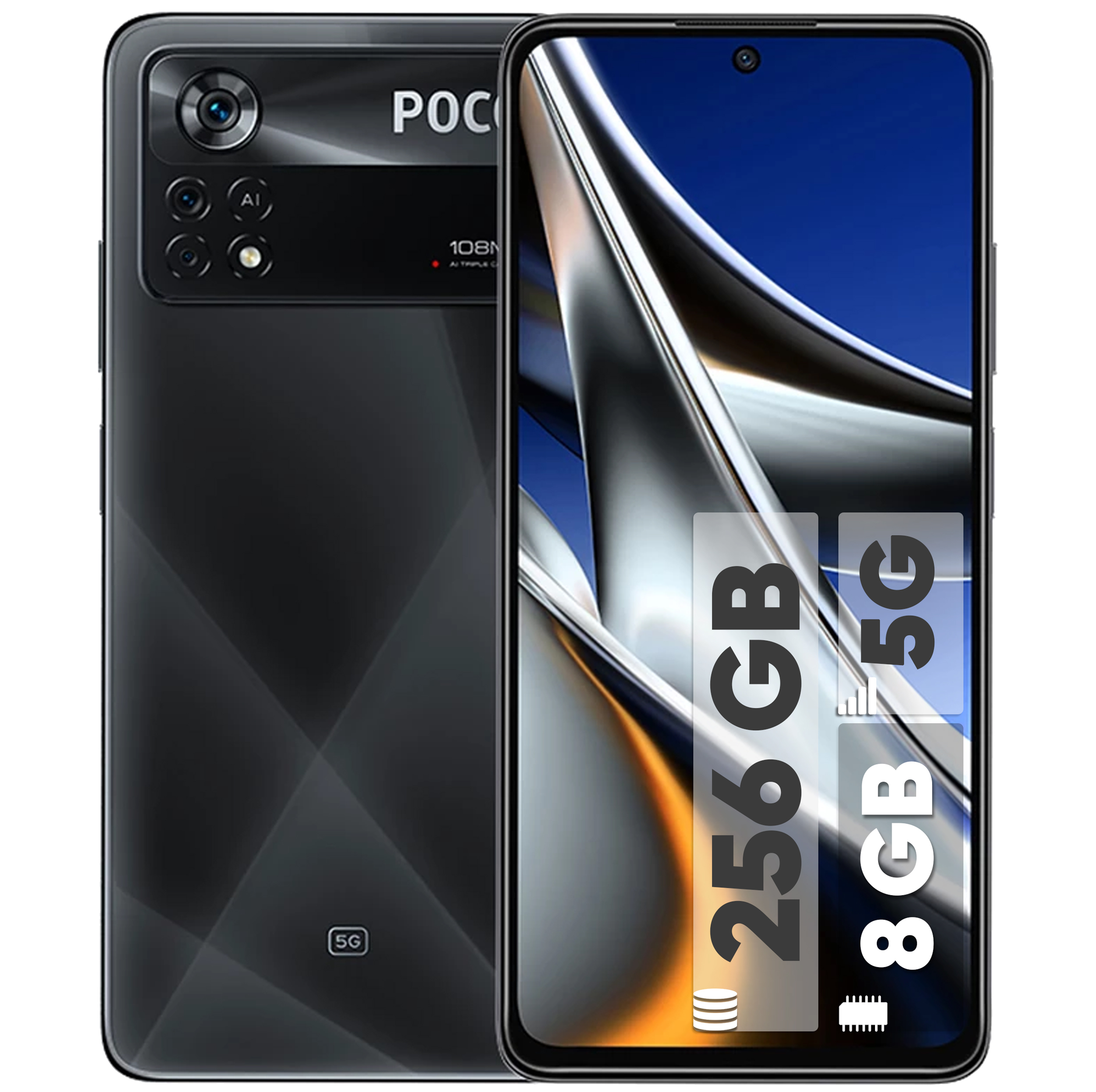گوشی موبایل شیائومی مدل Poco X4 Pro 5G 2201116PG دو سیم کارت ظرفیت 256 گیگابایت و رم 8 گیگابایت