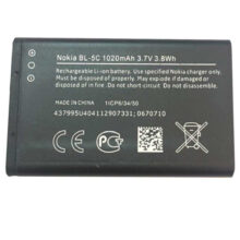 باتری موبایل نوکیا مدل BL-5C ظرفیت 1020 میلی آمپر ساعت مناسب برای گوشی موبایل نوکیا 5C