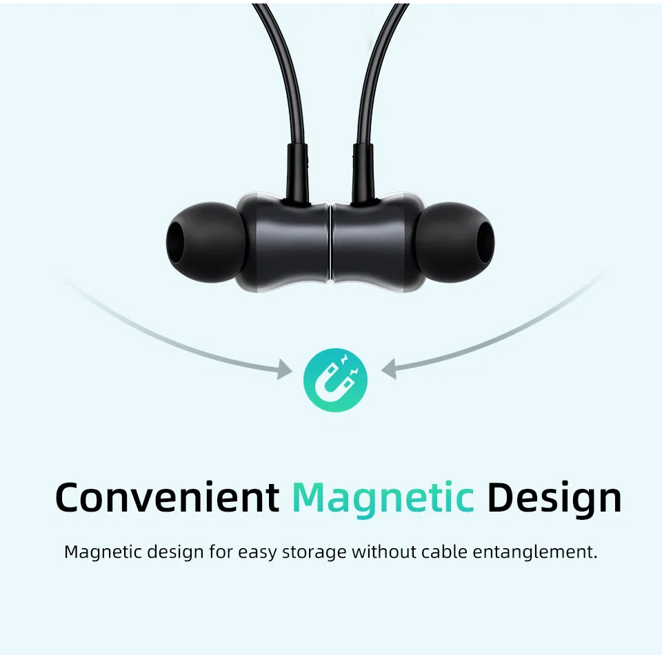 هدفون بلوتوثی گردنی QCY مدل C2 با قابلیت حذف نویز محیطی (ENC)، درگاه شارژ USB Type-C، با قابلیت شارژ سریع، مقاوم در برابر رطوبت و عرق (IPX4)