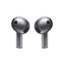 هدفون بلوتوثی سامسونگ مدل Galaxy Buds3 با نویز کنسلینگ فعال (ANC)، نویز کنسلینگ میکروفون (ENC)، درگاه شارژ USB Type-C، با قابلیت اتصال به چند دستگاه، دارای قابلیت صدای 360 درجه، Galaxy AI، میکروفون سه گانه، پشتیبانی از فرمان لمسی، ضد آب و گرد و غبار