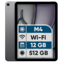 تبلت 11 اینچ اپل مدل iPad Air 2026 M4 Wi-Fi ظرفیت 512 گیگابایت و رم 12 گیگابایت، رزولوشن دوربین اصلی ۱۲ مگاپیکسل، پشتیبانی از قلم و کیبورد