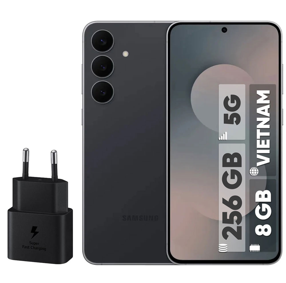 گوشی موبایل سامسونگ مدل S25 FE دو سیم کارت ظرفیت 256 گیگابایت و رم 8 گیگابایت - ویتنام - به همراه شارژر 25 وات سامسونگ