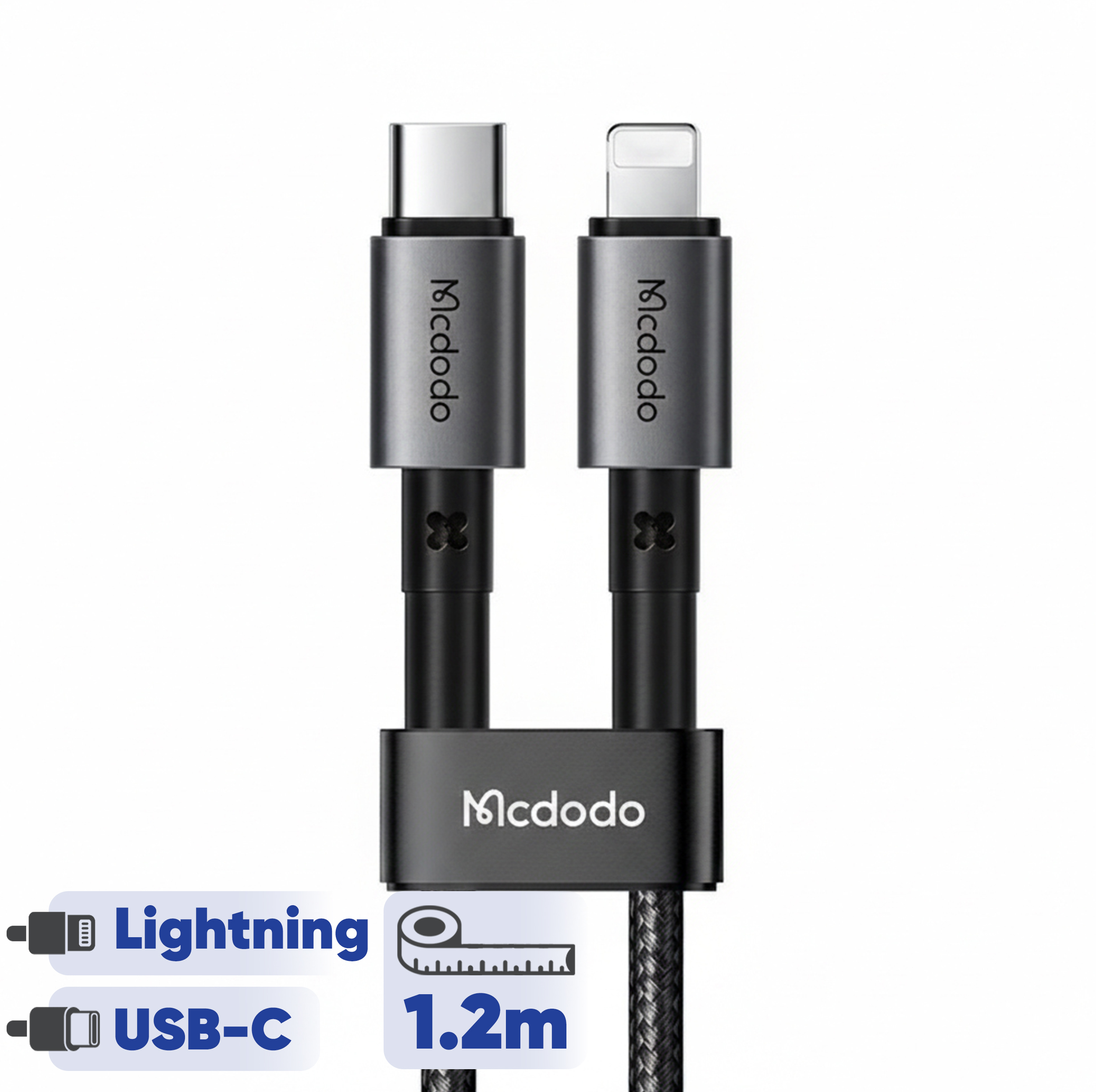 کابل تبدیل لایتنینگ به USB-C مک دودو مدل CA-2850 طول 1.2 متر