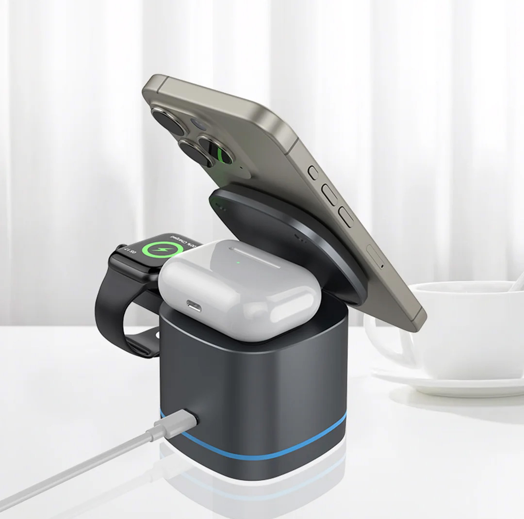 شارژر مغناطیسی پاوا مدل PW-MG31IPWA-BK