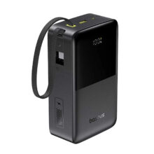 پاوربانک 22 وات بیسوس مدل EnerFill FC51 Bipow 2 Pro ظرفیت 30000 میلی‌آمپرساعت به همراه کابل متصل USB-C