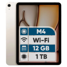 تبلت 13 اینچ اپل مدل iPad Air 2026 M4 Wi-Fi ظرفیت 1 ترابایت و رم 12 گیگابایت، رزولوشن دوربین اصلی ۱۲ مگاپیکسل، پشتیبانی از قلم و کیبورد