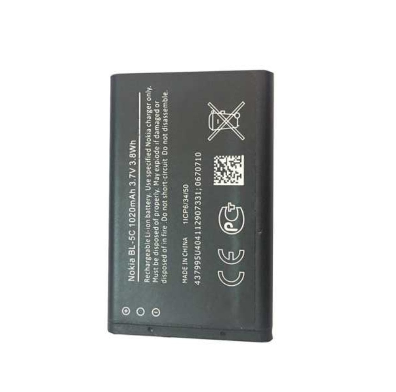 باتری موبایل نوکیا مدل BL-5C ظرفیت 1020 میلی آمپر ساعت مناسب برای گوشی موبایل نوکیا 5C