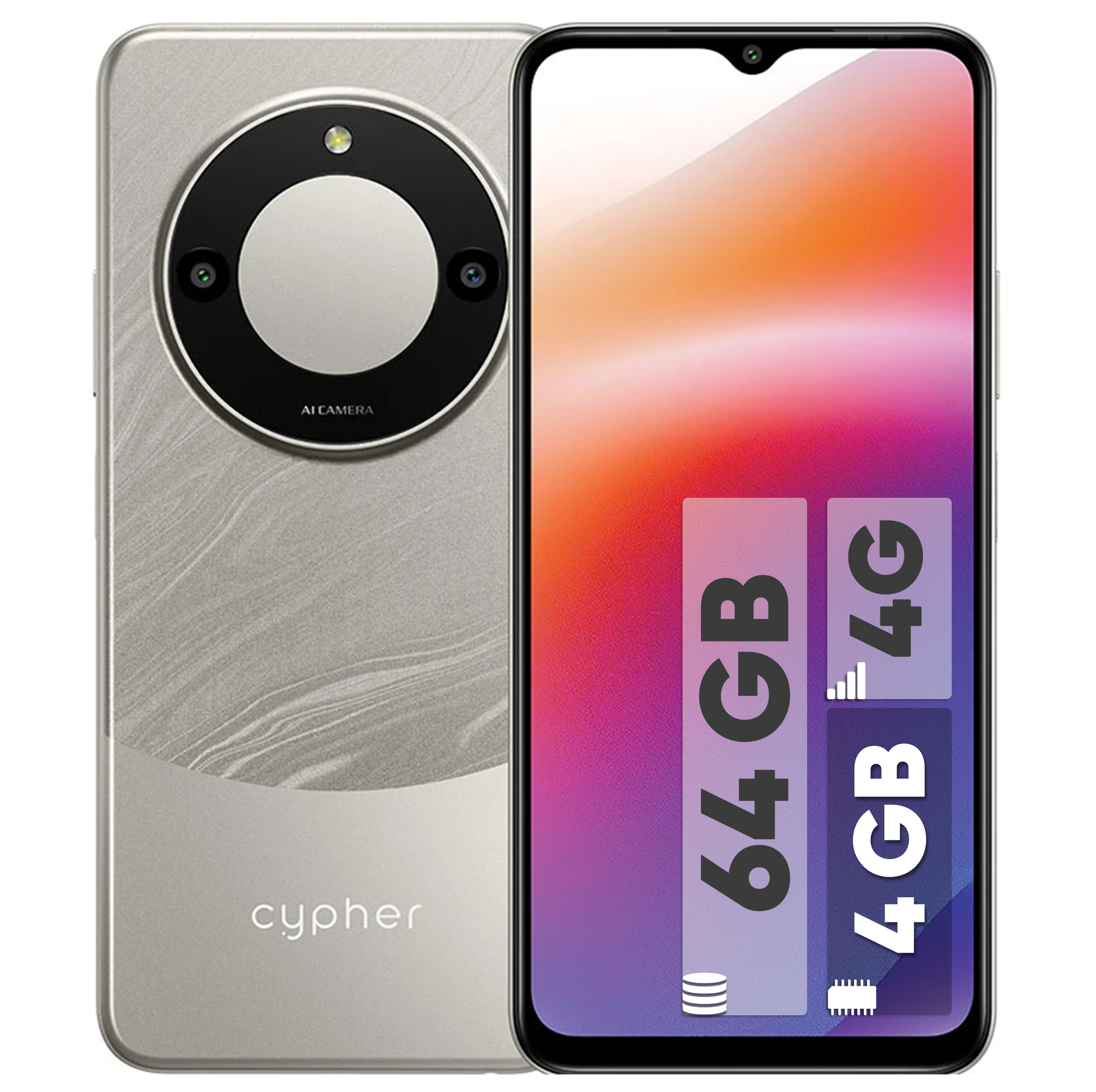 گوشی موبایل سایفر مدل C10 دوسیم‌کارت ظرفیت 64 گیگابایت و رم 4 گیگابایت