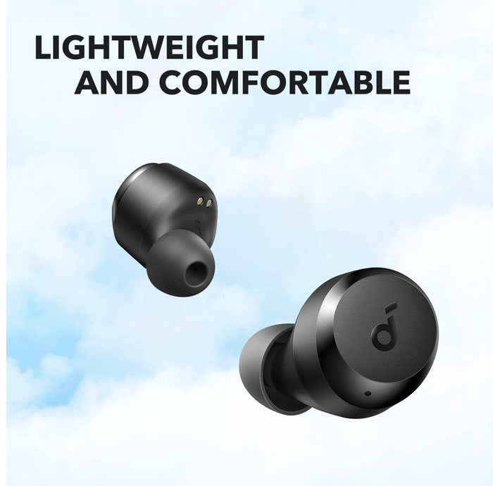 هدفون بلوتوثی انکر مدل Soundcore A25i بدون قابلیت نویز کنسلینگ، درگاه شارژ USB Type-C، دارای دو میکروفون داخلی با الگوریتم هوش مصنوعی، مقاوم در برابر پاشش آب