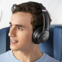 هدفون بلوتوثی انکر مدل Soundcore Q20i با نویز کنسلینگ فعال (ANC)، درگاه شارژ USB Type-C، دارای 2 میکروفون داخلی و 2 میکروفون خارجی، پشتیبانی از صدای Hi-Res از طریق کابل AUX