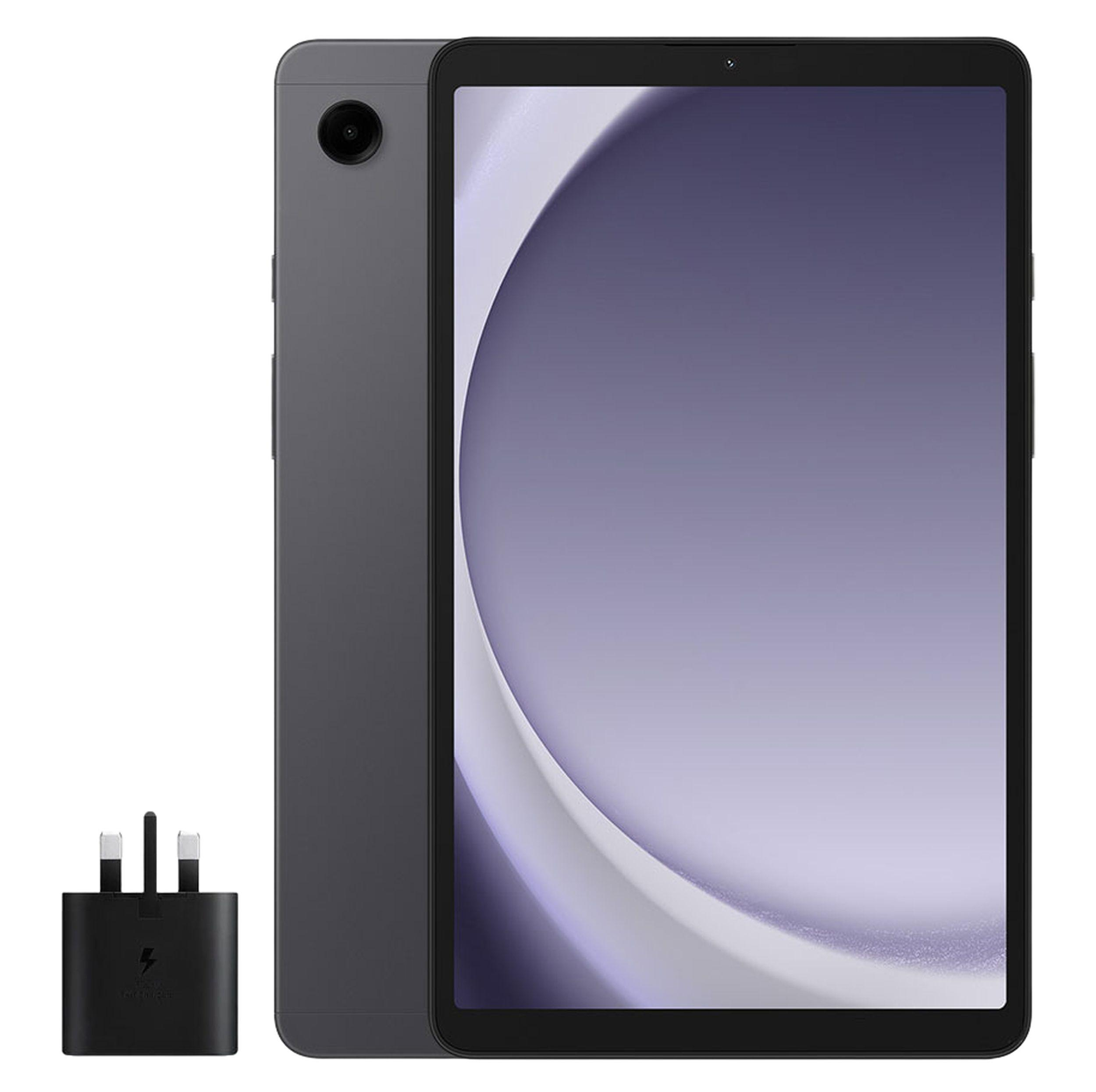 تبلت ۸.۷ اینچ سامسونگ مدل Galaxy Tab A9-4G ظرفیت 64 گیگابایت و رم 4 گیگابایت به همراه شارژر