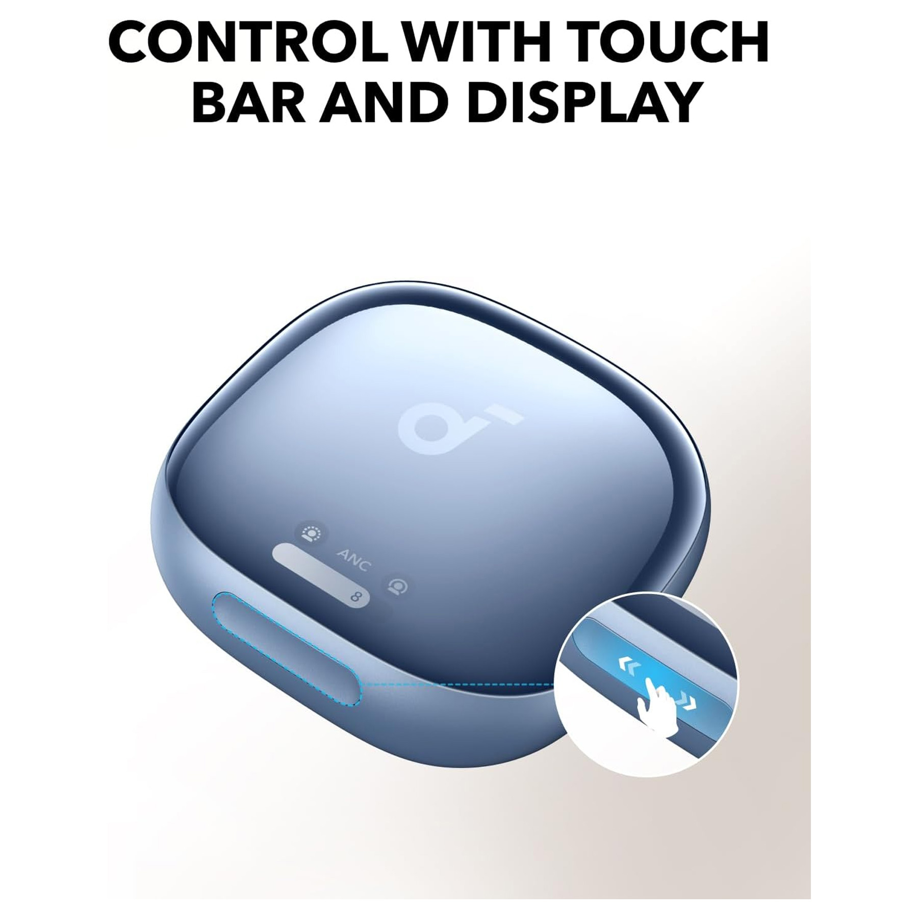 هدفون بلوتوثی انکر مدل Liberty 4 Pro دارای نویز کنسلینگ فعال (ANC)، درگاه شارژ USB Type-C، با قابلیت اتصال به چند دستگاه، پشتیبانی از فرمان لمسی، نمایشگر روی صفحه محفظه شارژ، نشانگر LED، مقاومت در برابر رطوبت و عرق