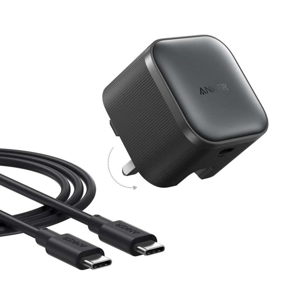 شارژر دیواری 45 وات انکر مدل A2692 به همراه کابل تبدیل USB-C